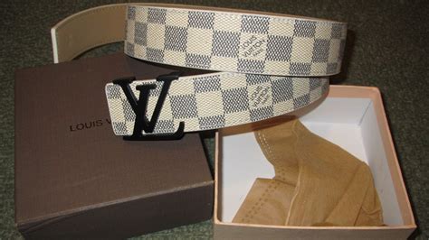 louis vuitton white damier belt fake|louis vuitton damier belt price.